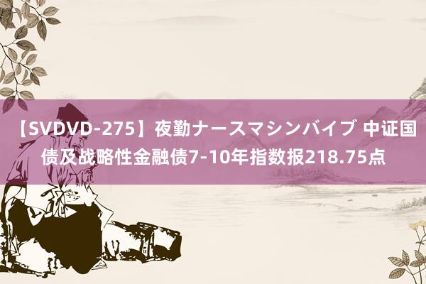 【SVDVD-275】夜勤ナースマシンバイブ 中证国债及战略性金融债7-10年指数报218.75点