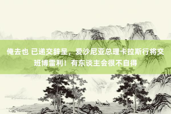 俺去也 已递交辞呈，爱沙尼亚总理卡拉斯行将交班博雷利！有东谈主会很不自得