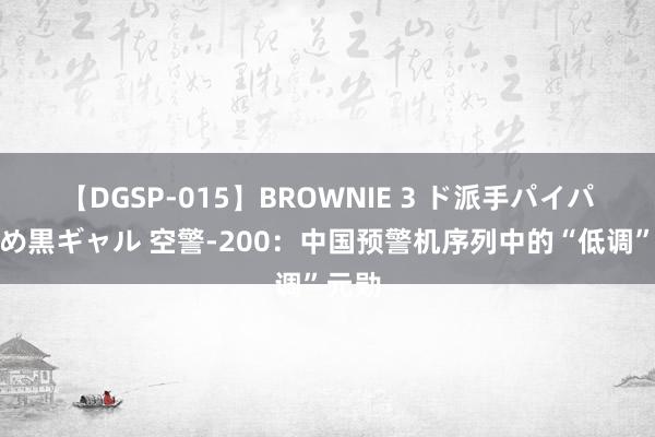 【DGSP-015】BROWNIE 3 ド派手パイパン強め黒ギャル 空警-200：中国预警机序列中的“低调”元勋