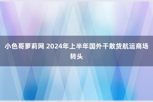 小色哥萝莉网 2024年上半年国外干散货航运商场转头