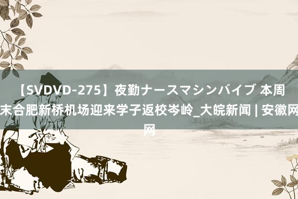 【SVDVD-275】夜勤ナースマシンバイブ 本周末合肥新桥机场迎来学子返校岑岭_大皖新闻 | 安徽网